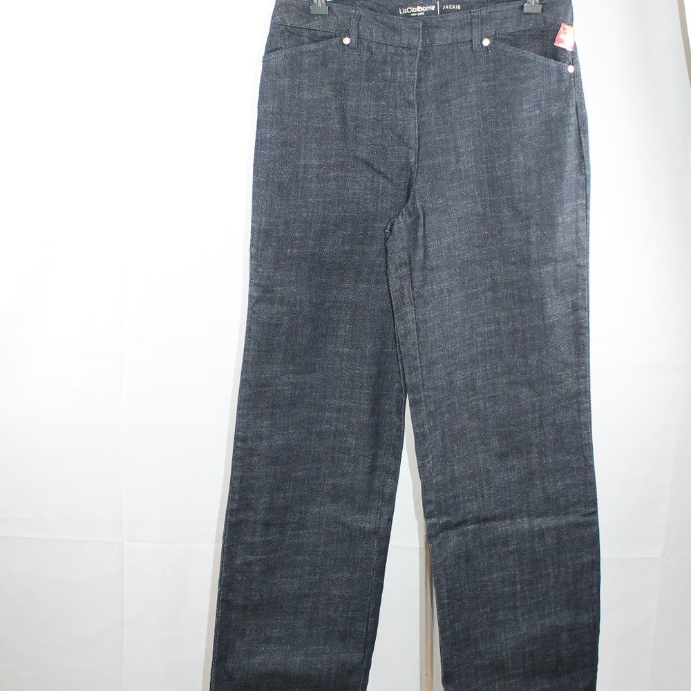 Liz Claiborne Jackie Jeans Wide Leg Boot Relaxed 8